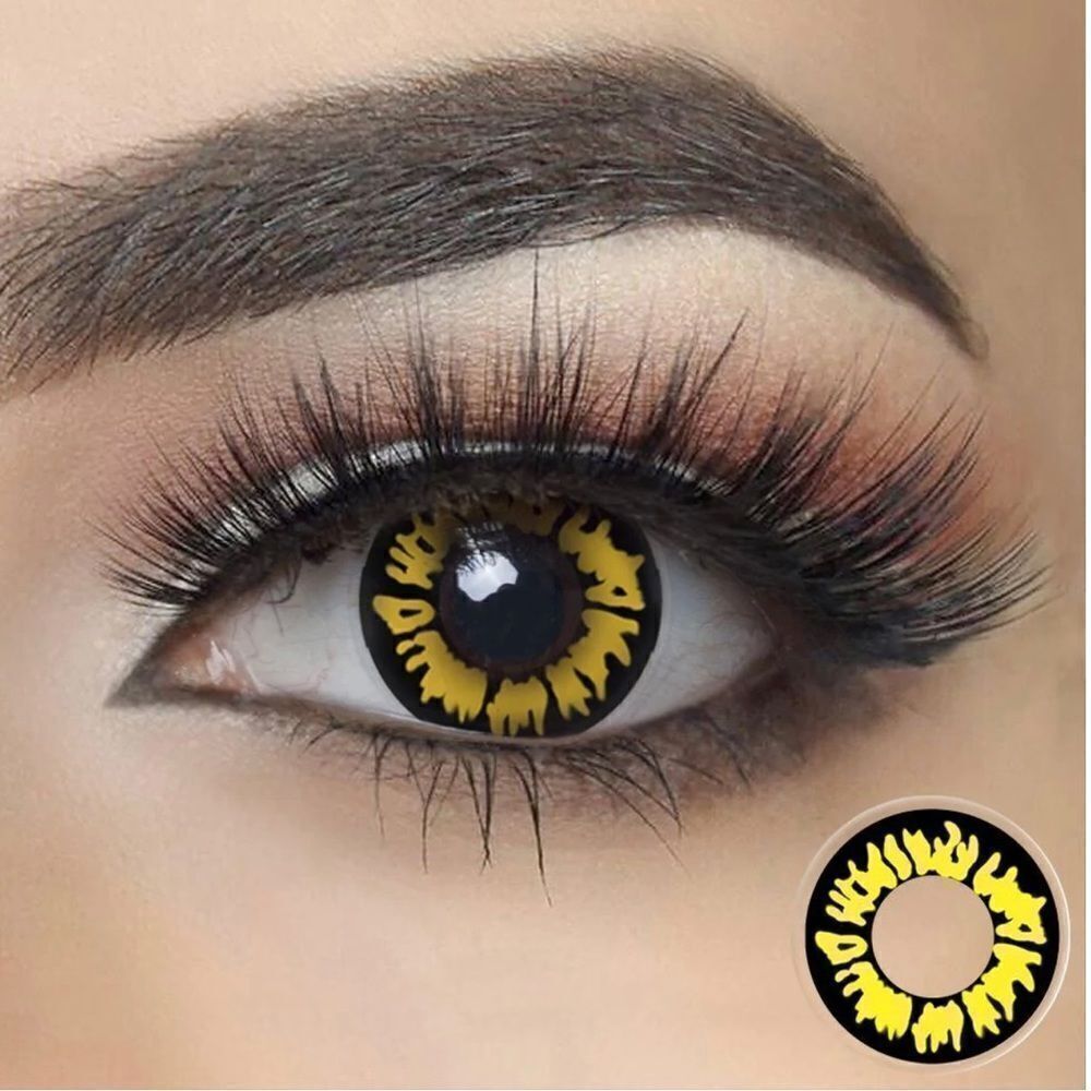 Crazy Lab Yellow Twilight New Moon Vampire Cosplay